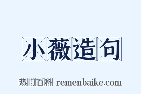 小薇造句是什么意思的图片